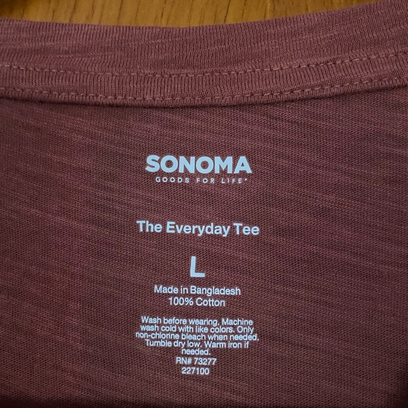 Dusty Dark Pink Short Sleeve T-Shirt - Picture 2 of 2